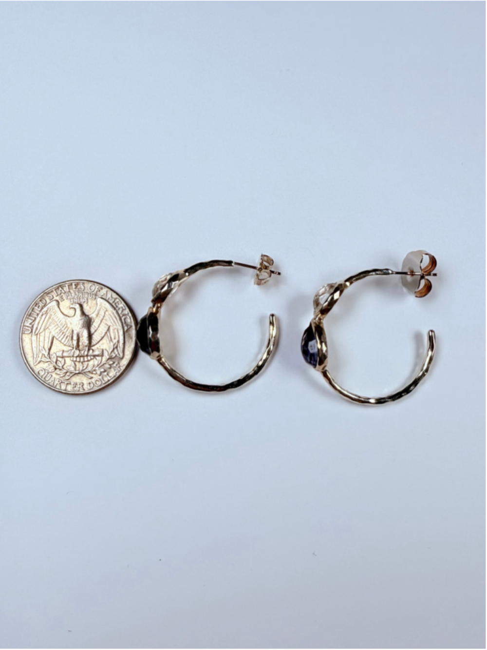 Ippolita Rock Candy Wonderland Amethyst Quartz 925 Sterling Silver Hoop Earrings - Picture 8 of 10